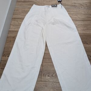 Elegant White Wide Leg Pants